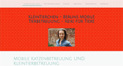 Desktop Screenshot of kleintierchen.com