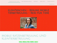 Tablet Screenshot of kleintierchen.com
